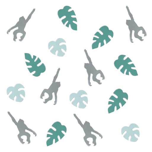 Ginger Ray Leaf & Monkey Table Confetti