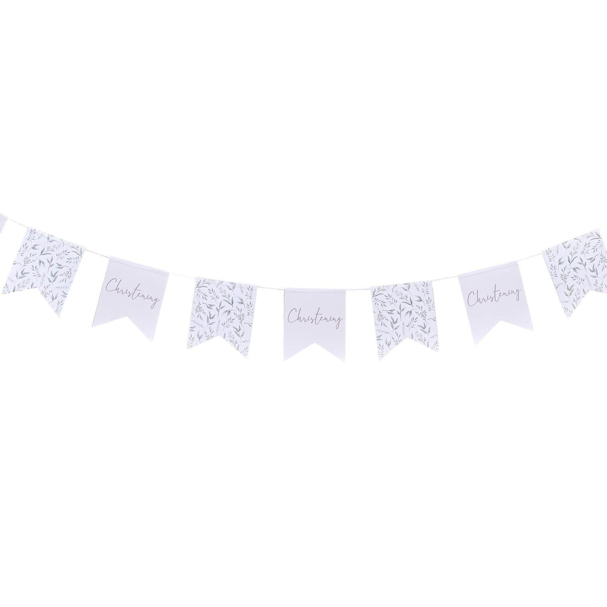 Ginger Ray White & Green Botanical Christening Bunting