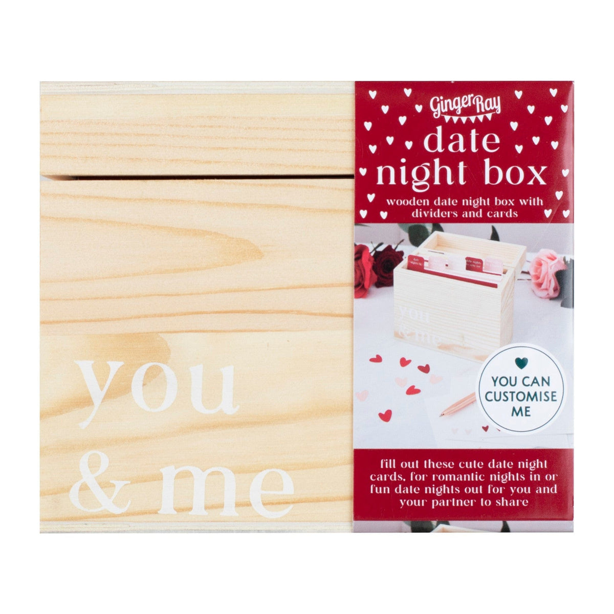 Ginger Ray Wooden Date Night Box