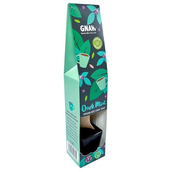 Gnaw Chocolate Vegan Dark Mint Crisp Hot Chocolate Stirrer