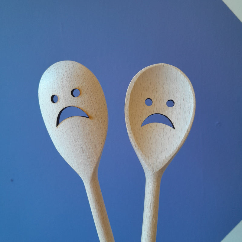 Hell Yeah Sad Face Wooden Spoon