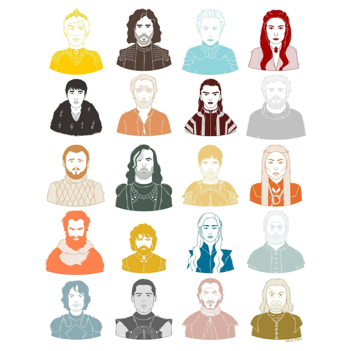 Holly Oddly All Game of Thrones Print