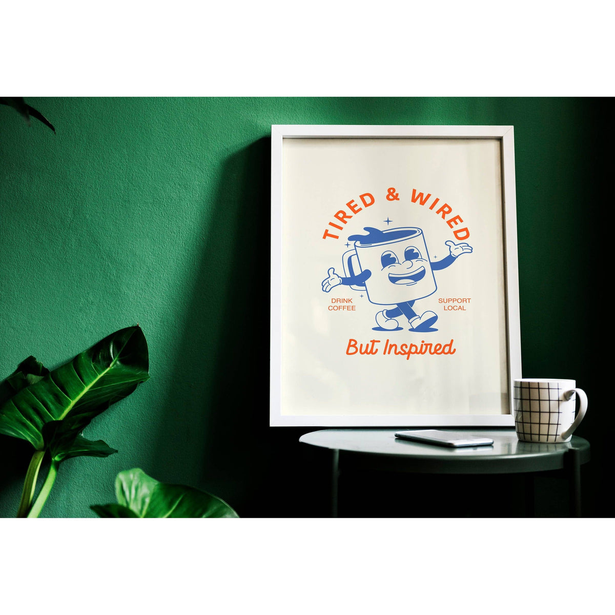 Hound & Fox Print Co Tired And Wired Print