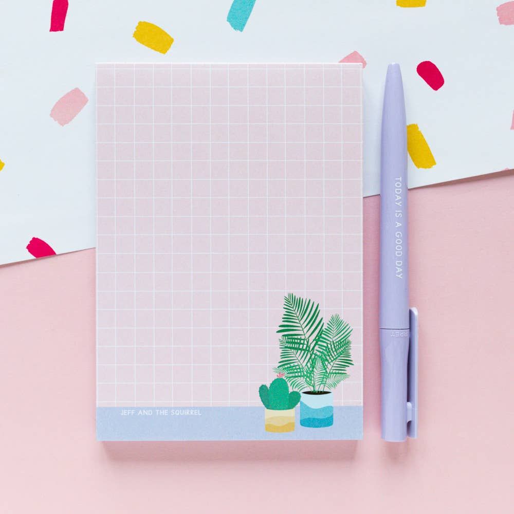 Jeff and the Squirrel Today Is A Good Day Recycled Eco Ballpoint Pen Lilac