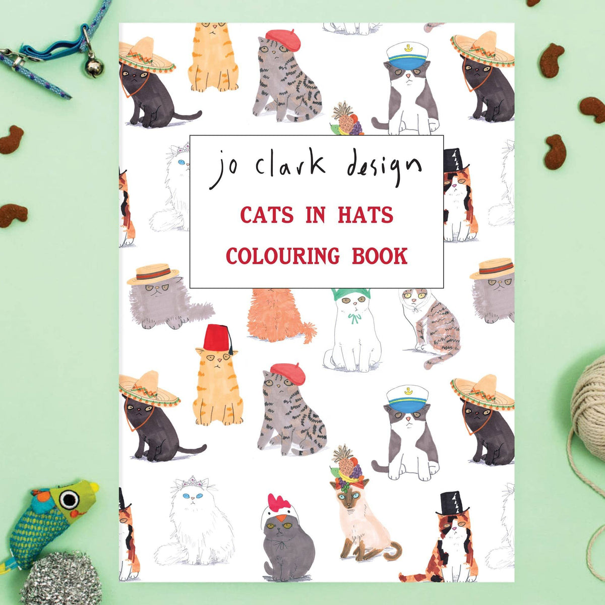 Jo Clark Design Cats in Hats Colouring Book