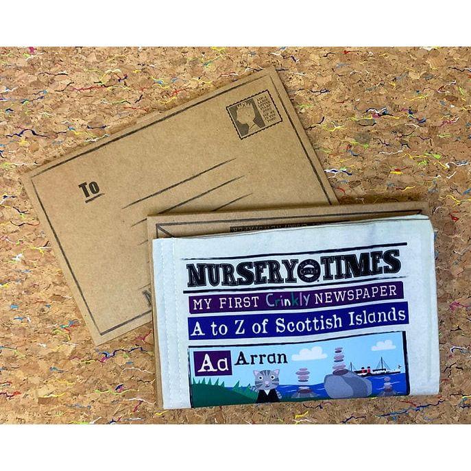 Jo & Nic's Crinkly Cloth Books Nursery Times Crinkly Newspaper - Scottish Islands