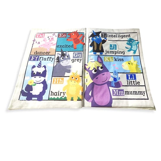 Jo & Nic's Crinkly Cloth Books Nursery Times Crinkly Newspaper - Unicorns