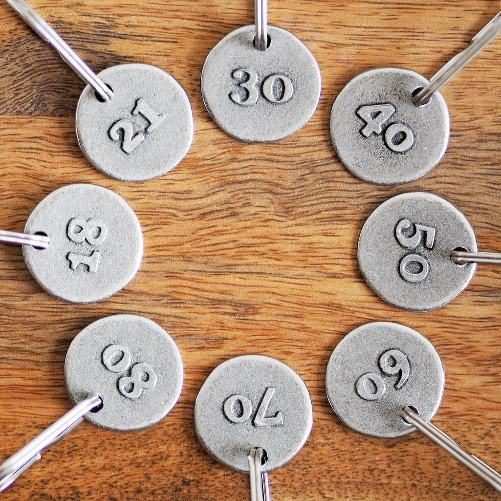 Kutuu Milestone Birthday Keychain