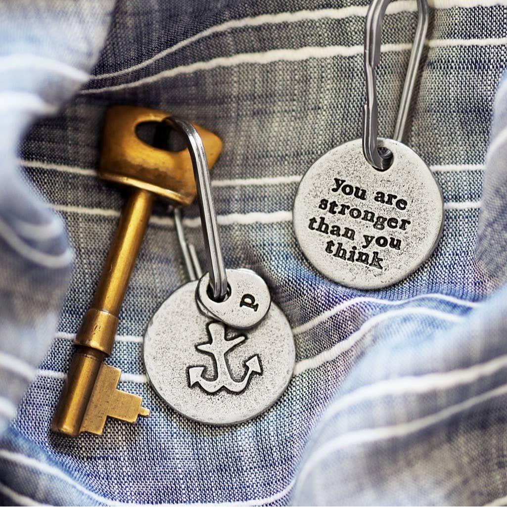 Kutuu 'Stronger Thank You Think' Anchor Keychain