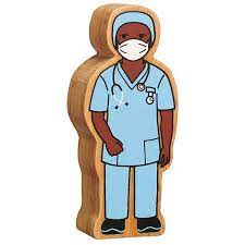 Lanka Kade nurse in scrubs Wooden Medical Figure (10 to choose from)