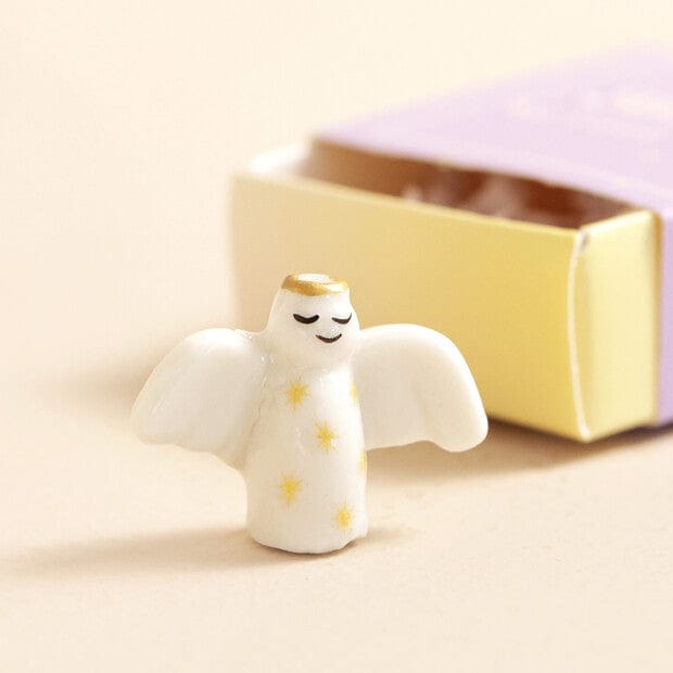 Lisa Angel Tiny Matchbox Ceramic Angel Token