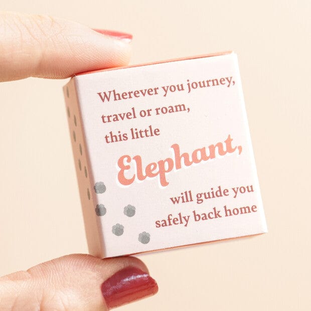 Lisa Angel Tiny Matchbox Ceramic Elephant Token
