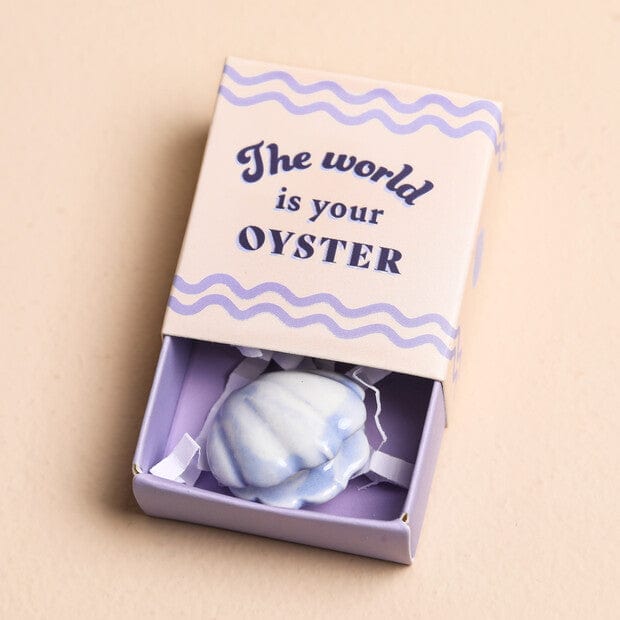 Lisa Angel Tiny Matchbox Ceramic Oyster Token