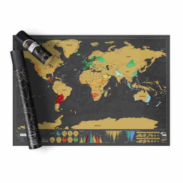 Luckies Deluxe Scratch Map