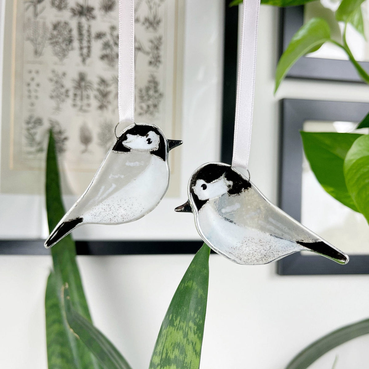 Marc Peters Glass Coal Tit Glass Decoration