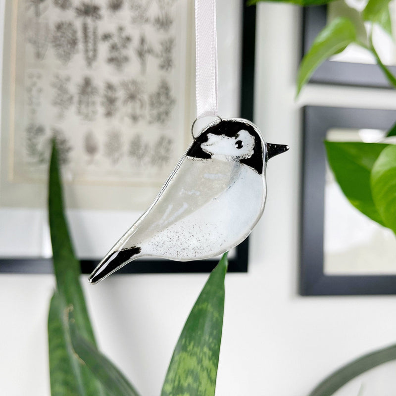 Marc Peters Glass Coal Tit Glass Decoration