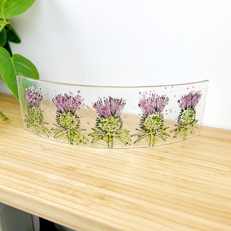 Marc Peters Glass large Thistles Glass Panel