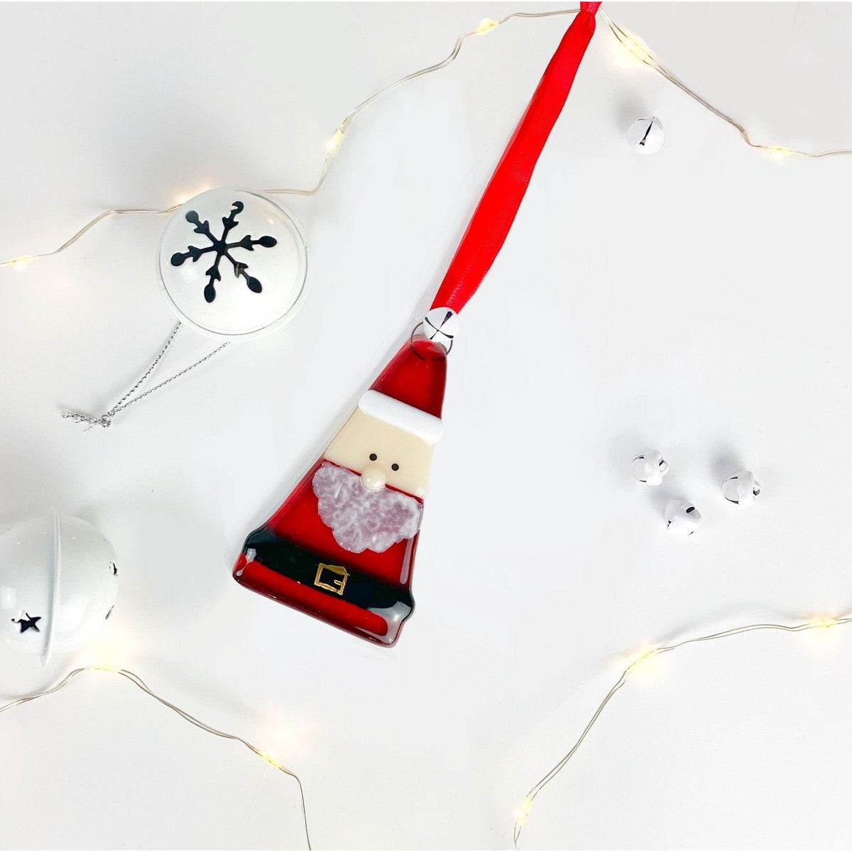 Marc Peters Glass Santa Glass Decoration