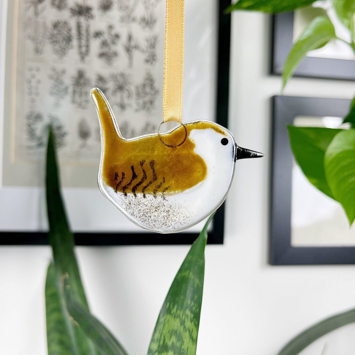 Marc Peters Glass Wren Glass Decoration