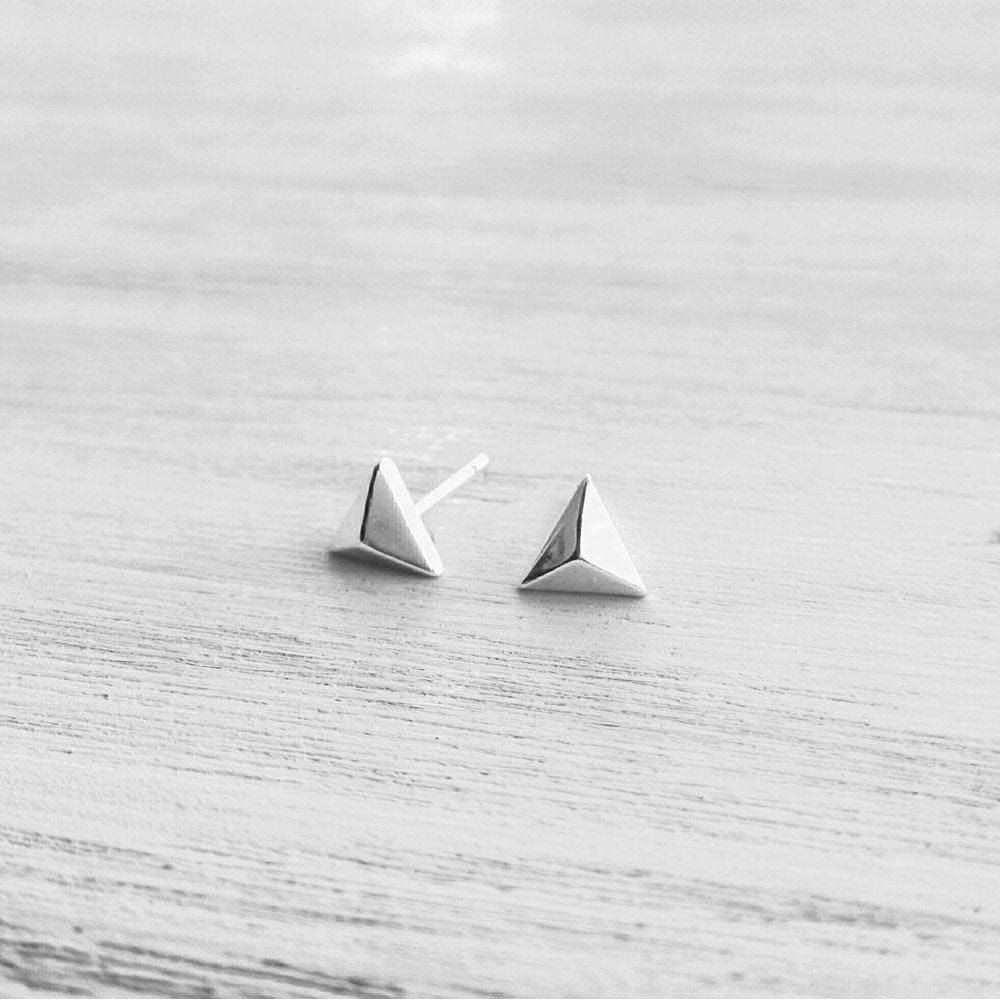 Marion Made Triangle Pyramid Studs