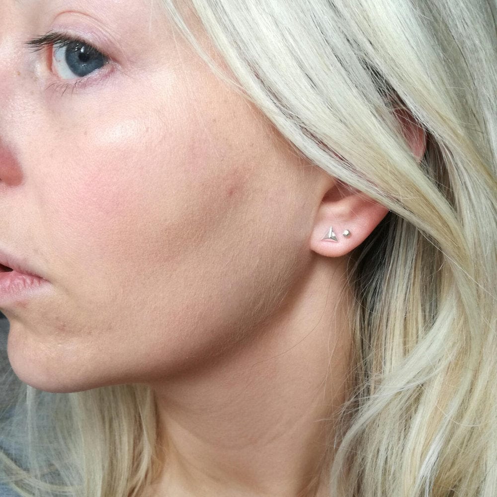 Marion Made Triangle Pyramid Studs