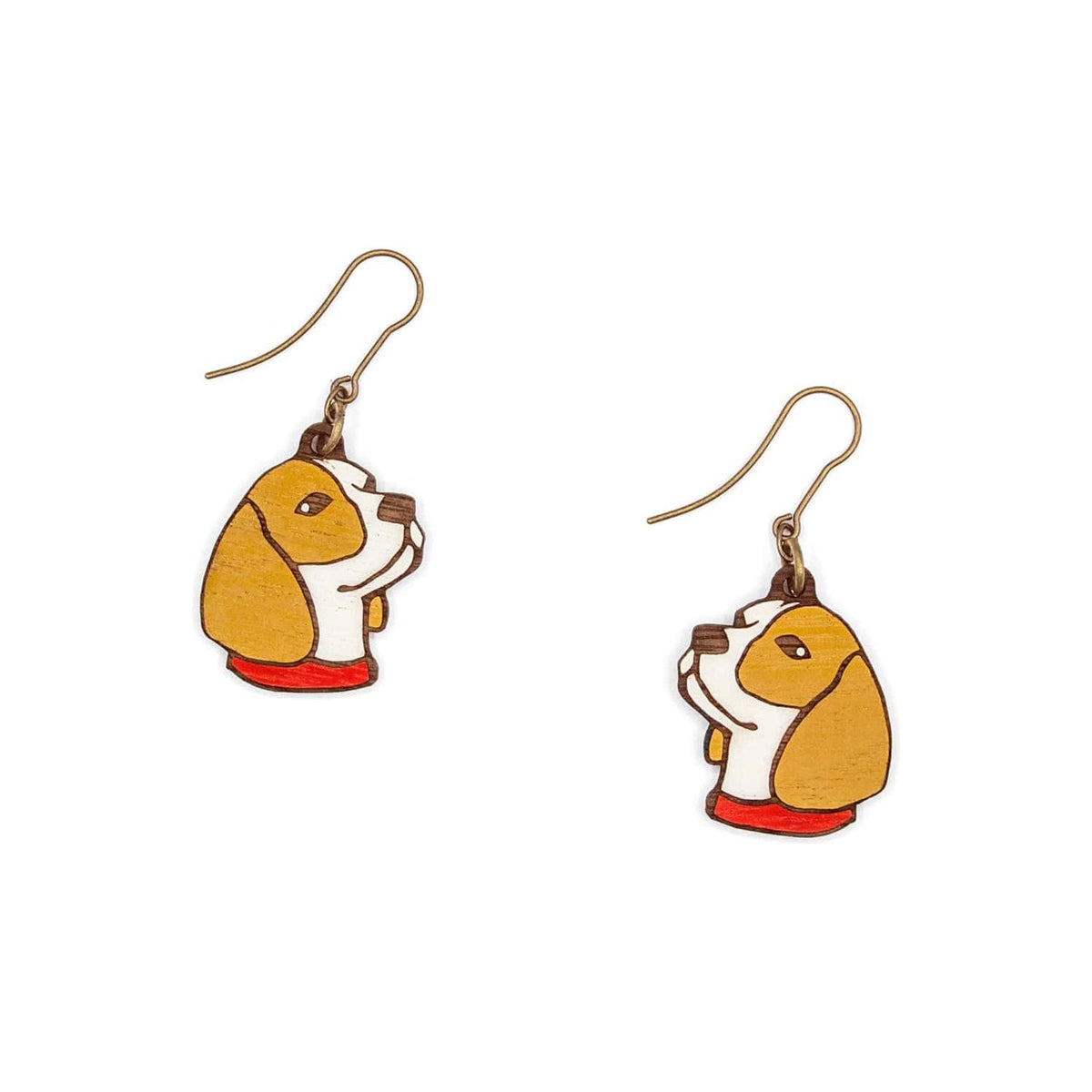 Materia Rica Beagle Wooden Earrings