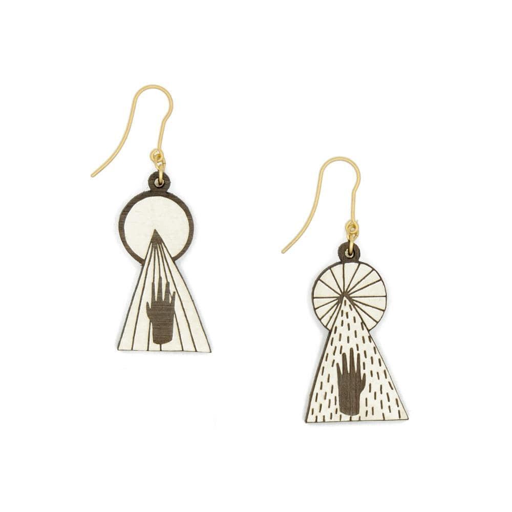 Materia Rica Feeling The Light Wooden Earrings