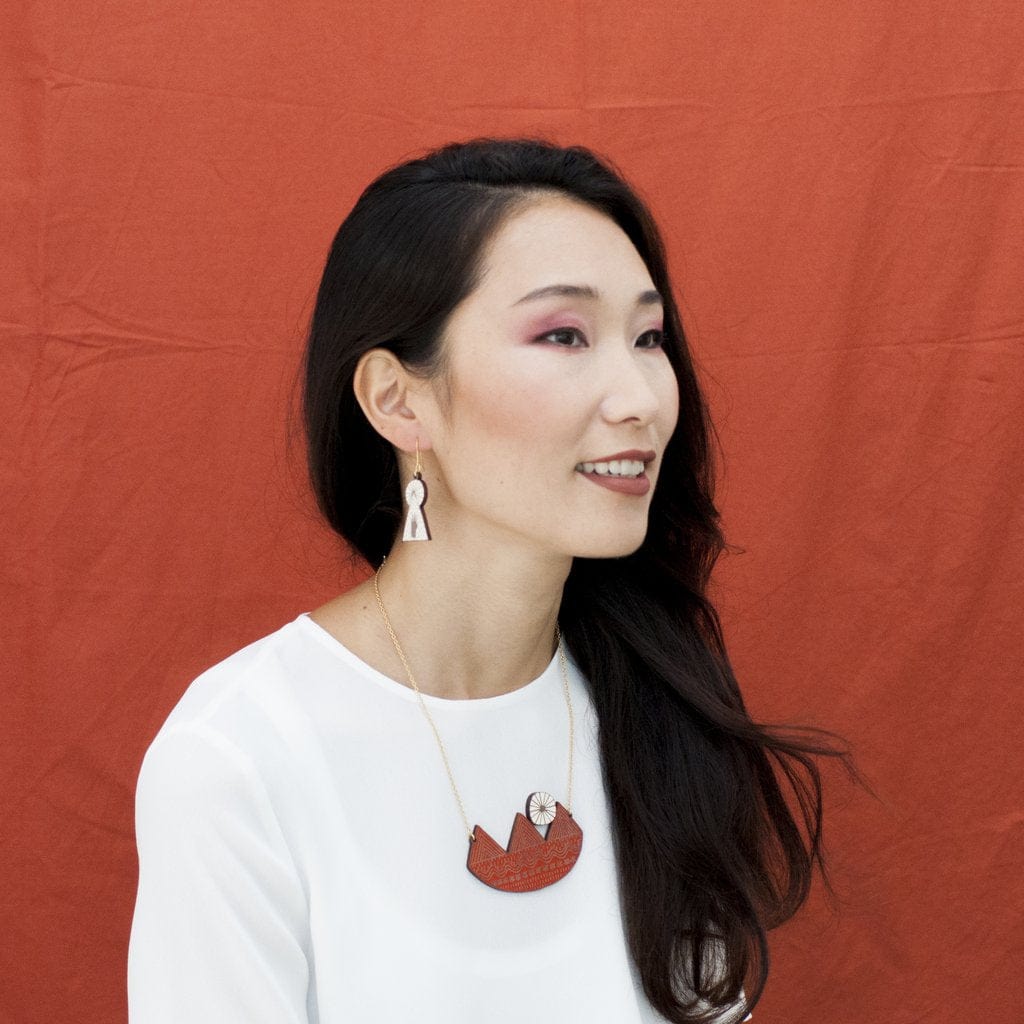 Materia Rica Feeling The Light Wooden Earrings