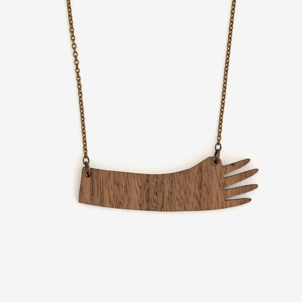 Materia Rica One Hand Painted Wooden Necklace