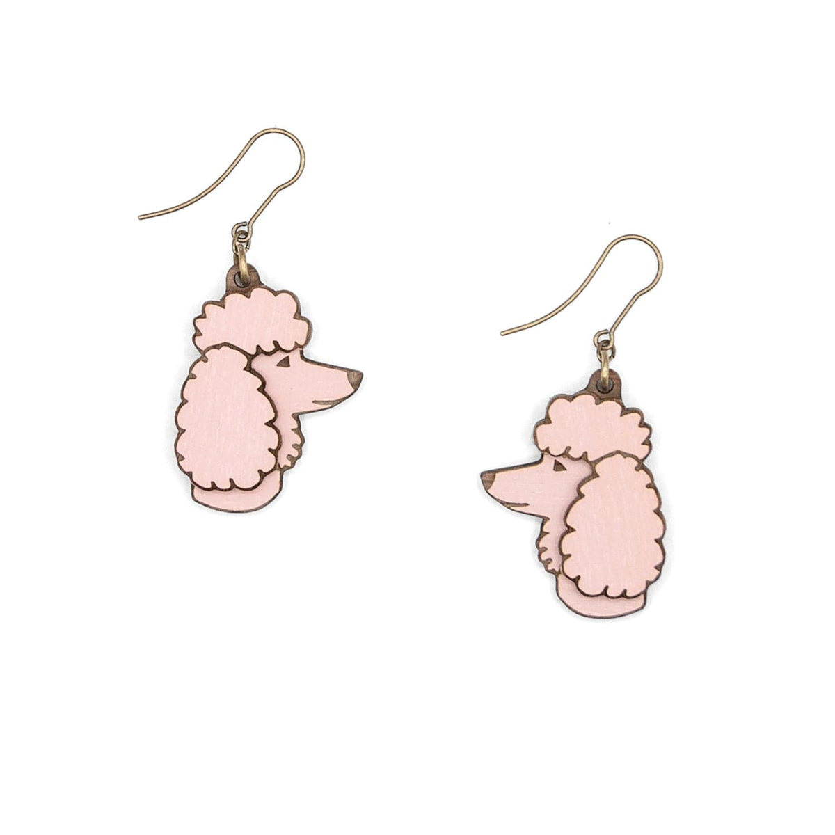 Materia Rica Poodle Wooden Earrings