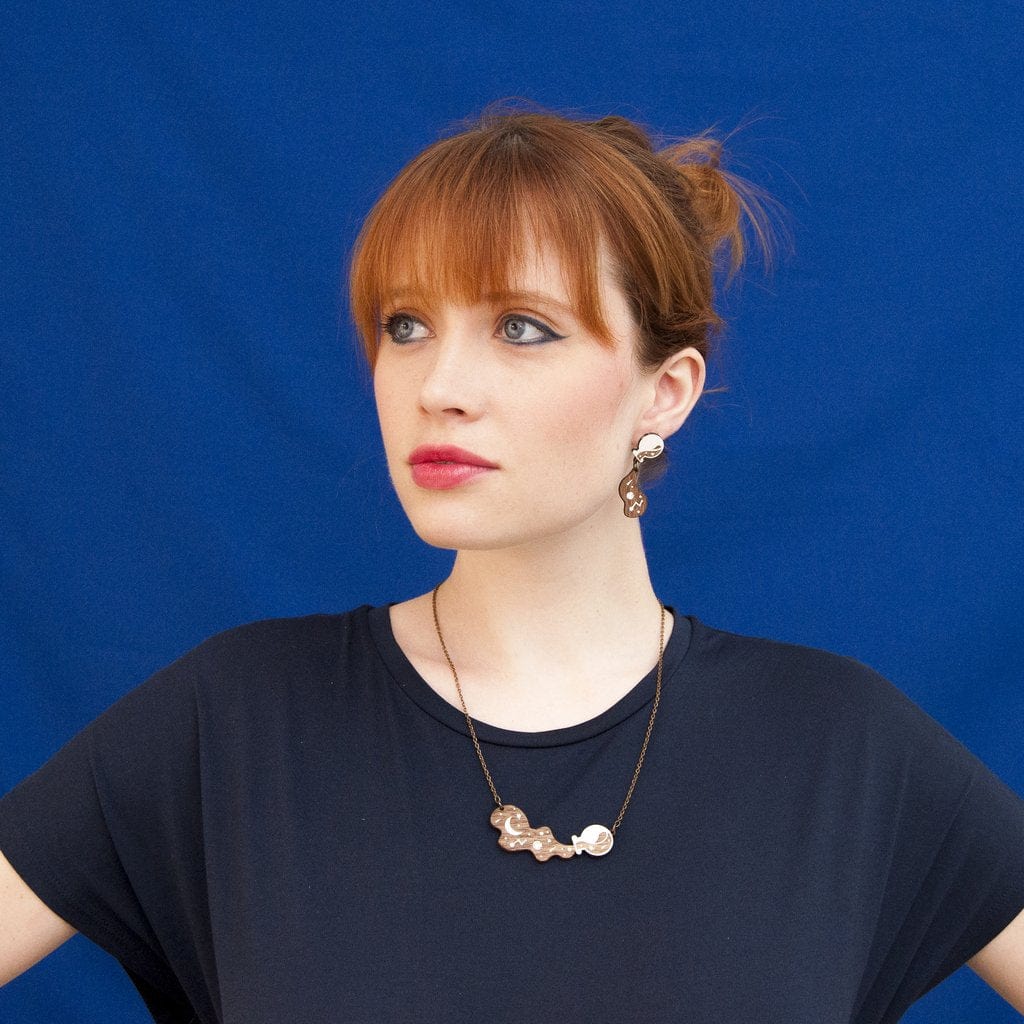 Materia Rica Spill Wooden Necklace