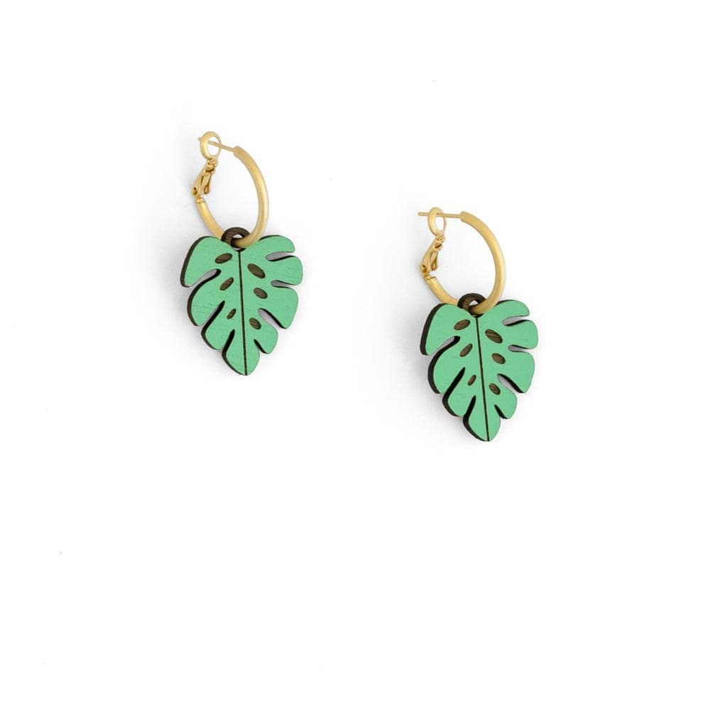 Materia Rica Tiger Necklace & Leaves Earring Set