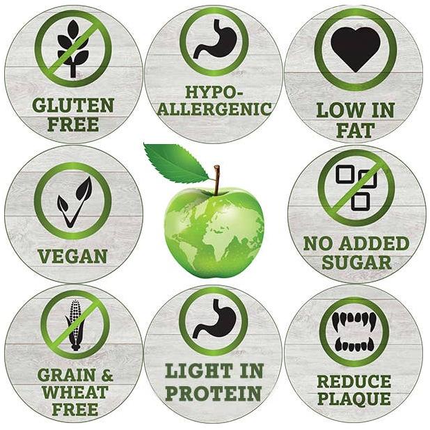 Miro & Makauri 17 x Maks'Patch Vegan Dog Treats Mixed Flavour Antlers: Large: 17cm. 17 per box