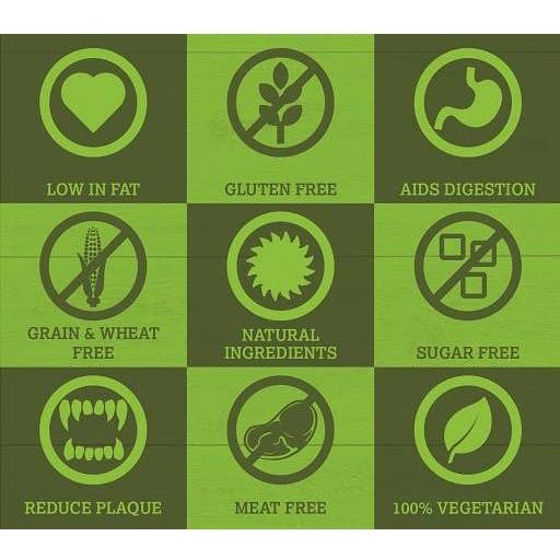 Miro & Makauri 40 x MaksPatch Dog Treats.  Fruit & Veg Dental Bone.: BumpiBone 15cm -  40 per box