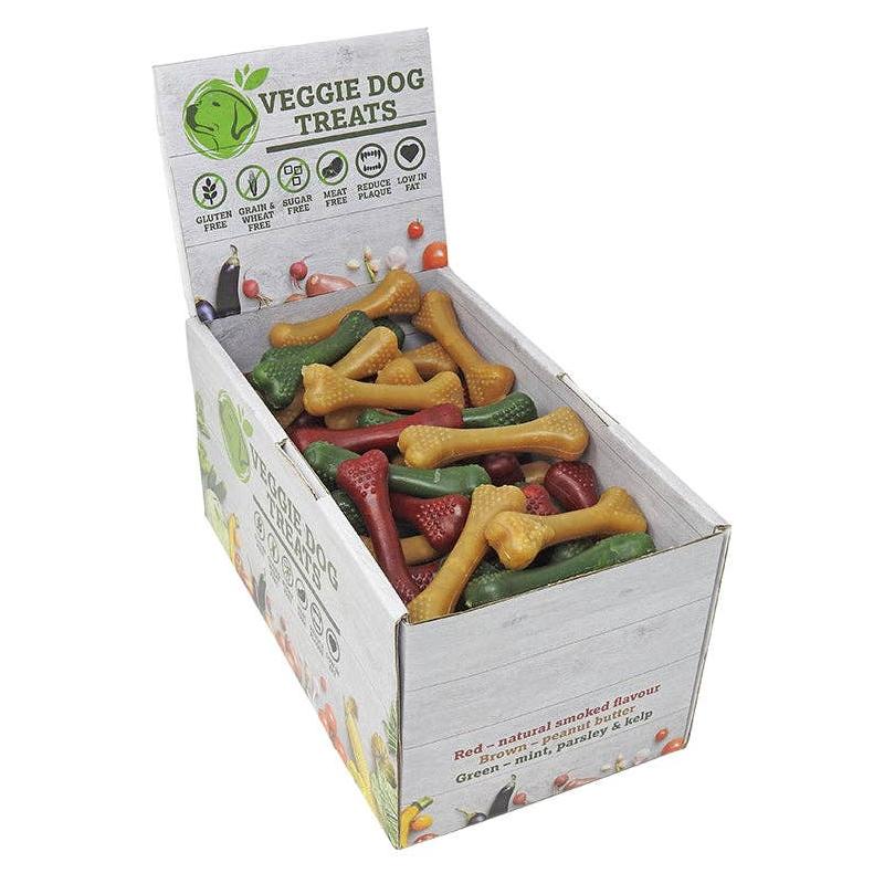 Miro & Makauri 70 x MaksPatch Vegan Dog Treats. Nubby Bones. 70 per box: 9cm 70 per box