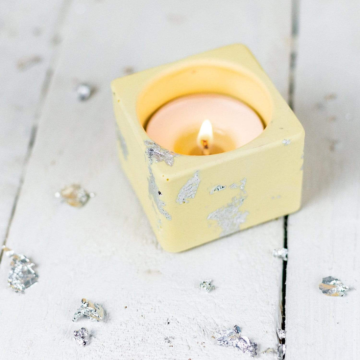 Nine Angels Pastel Yellow Tea-Light Holder