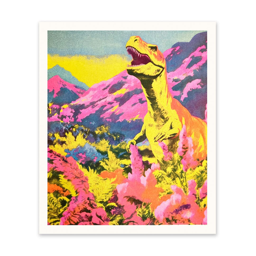 Ohh Deer Midcentury T-Rex Riso Print