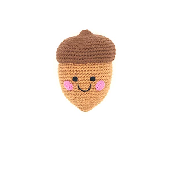 Pebblechild Baby Toy Friendly Acorn rattle