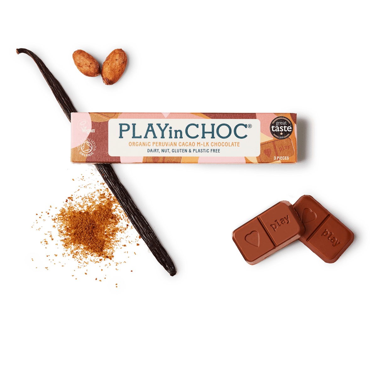 Playin Choc Organic Peruvian Cacao Dark Chocolate