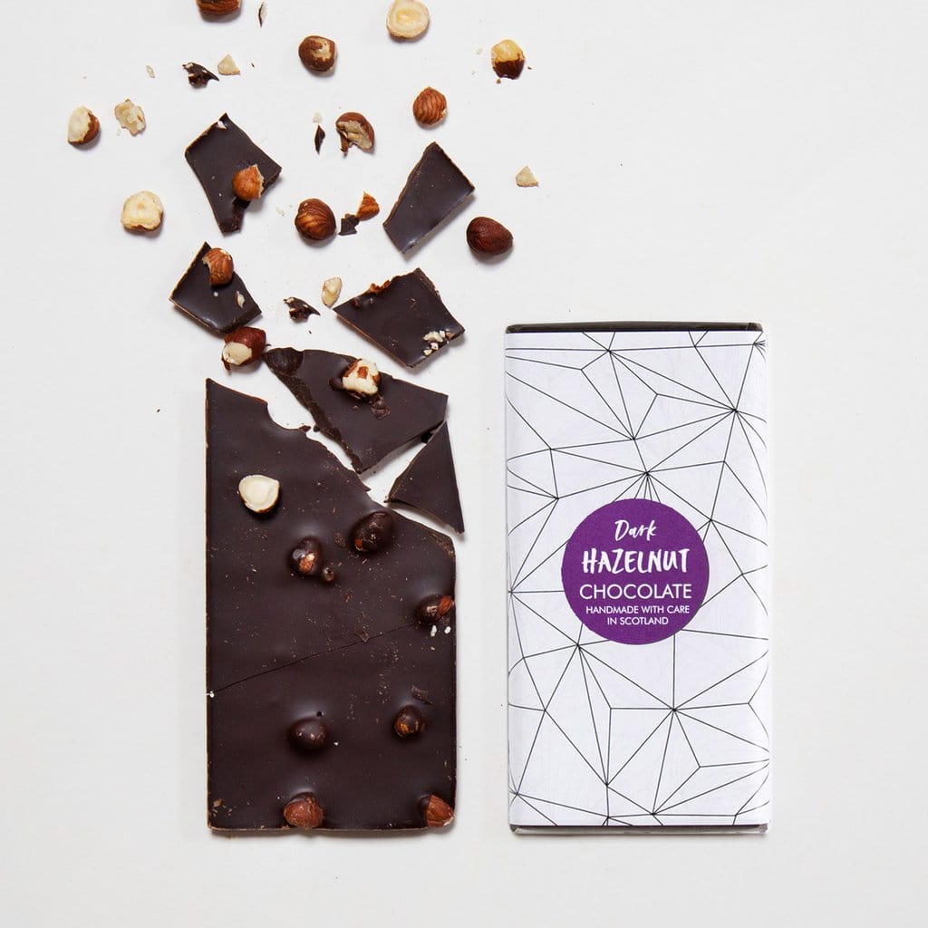 Quirky Gift Library Dark Hazelnut Chocolate Bar