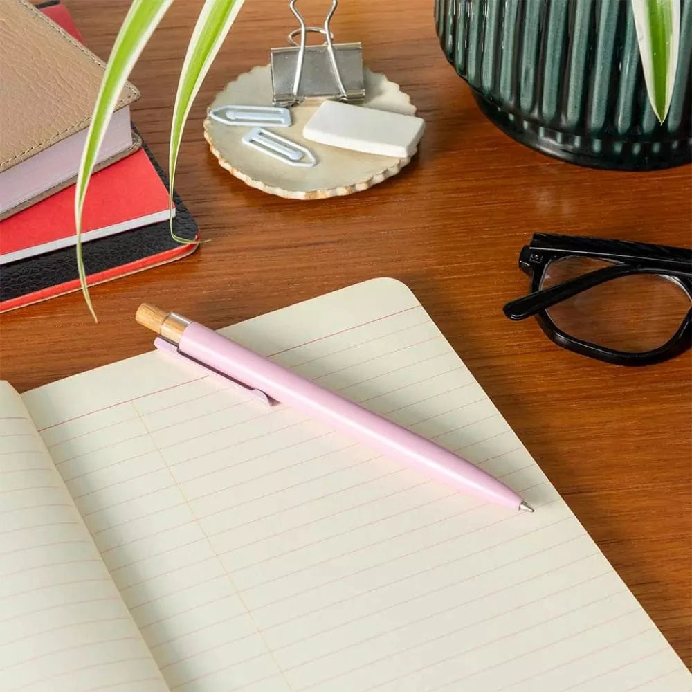 Rex London Recycled aluminium ballpoint pen - Baby pink