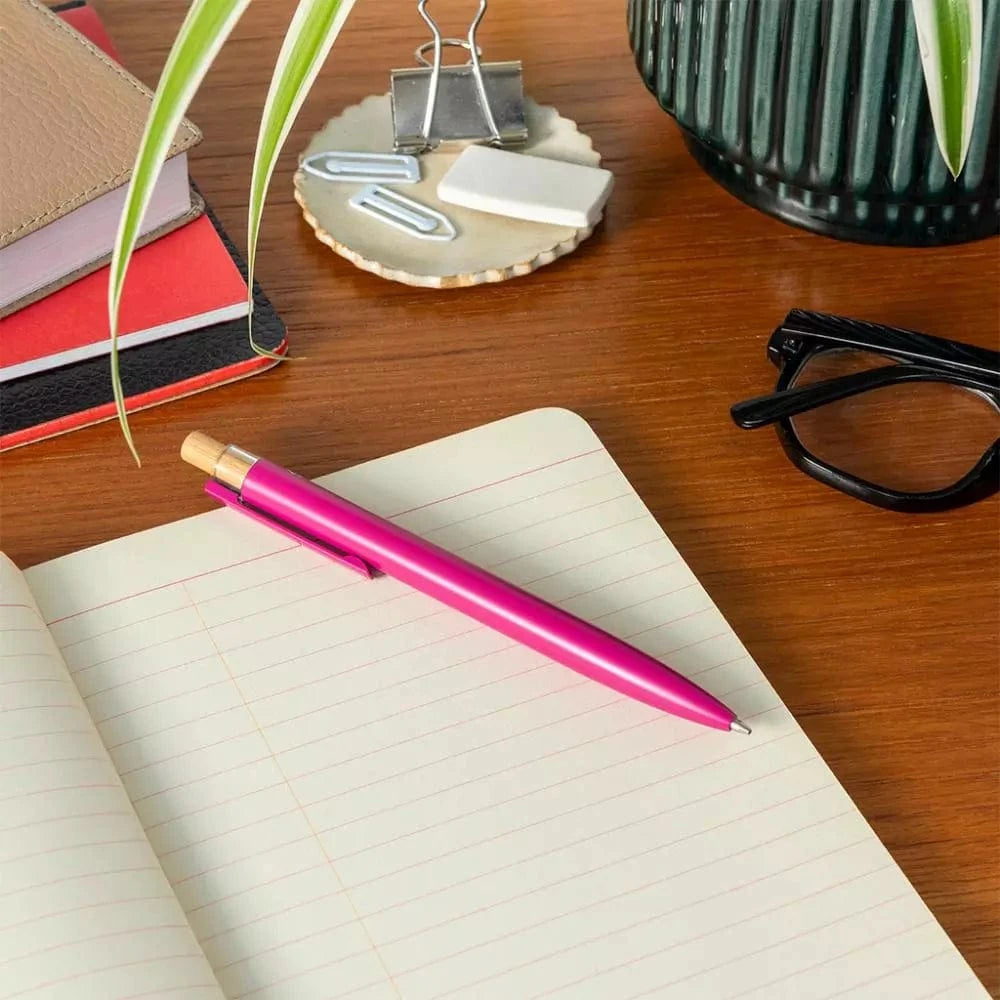 Rex London Recycled aluminium ballpoint pen - Bright pink