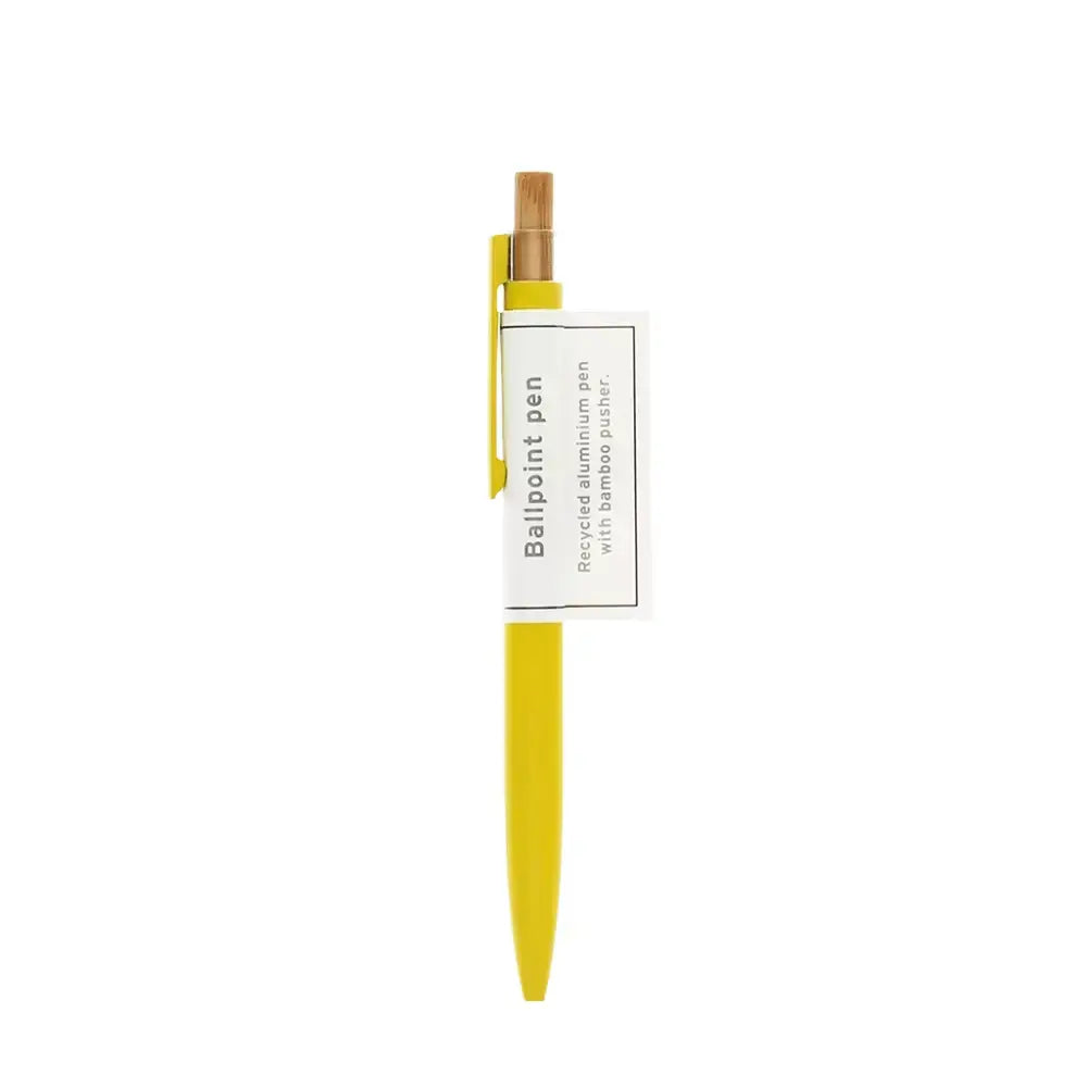 Rex London Recycled aluminium ballpoint pen - Yellow