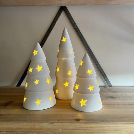 Rosefields Light-up Ceramic Christmas Tree