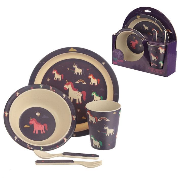 Rosefields Unicorn Bamboo Dinner Set