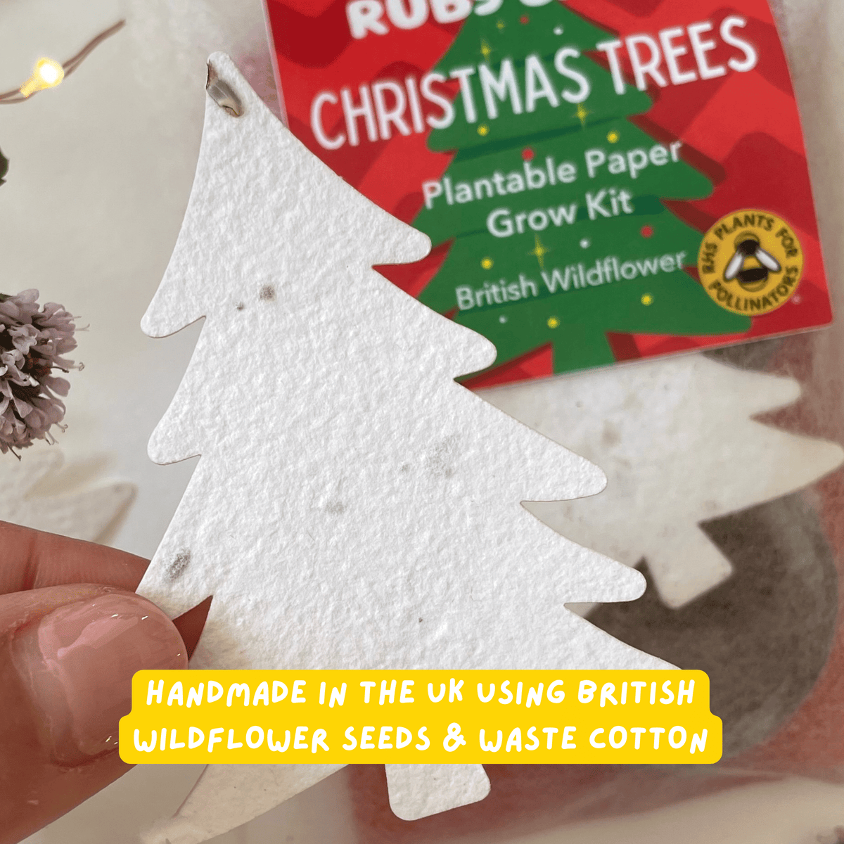 Ruby & Bo Christmas Tree Plantable Paper Grow Kit