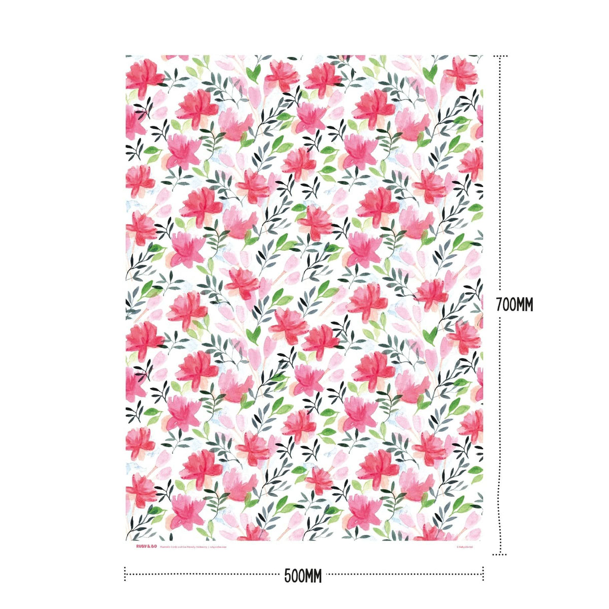 Ruby & Bo Roses Gift Wrap & Plantable Tag Set