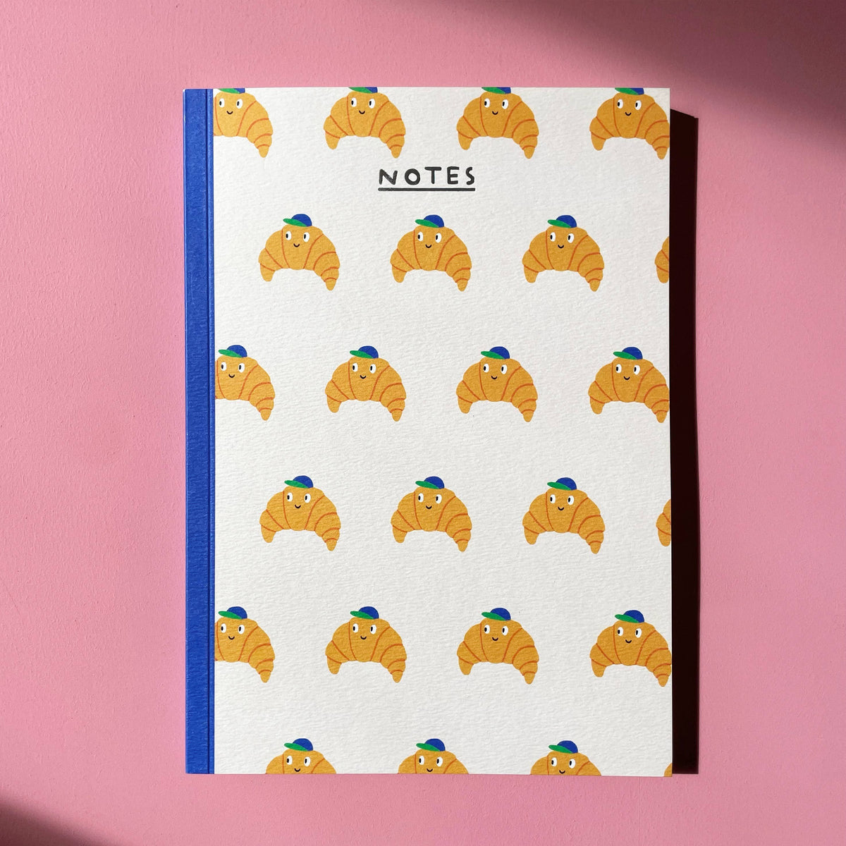 Rumble Cards Croissant Notebook - Cute A5 - Blank Inside - Journal - Food