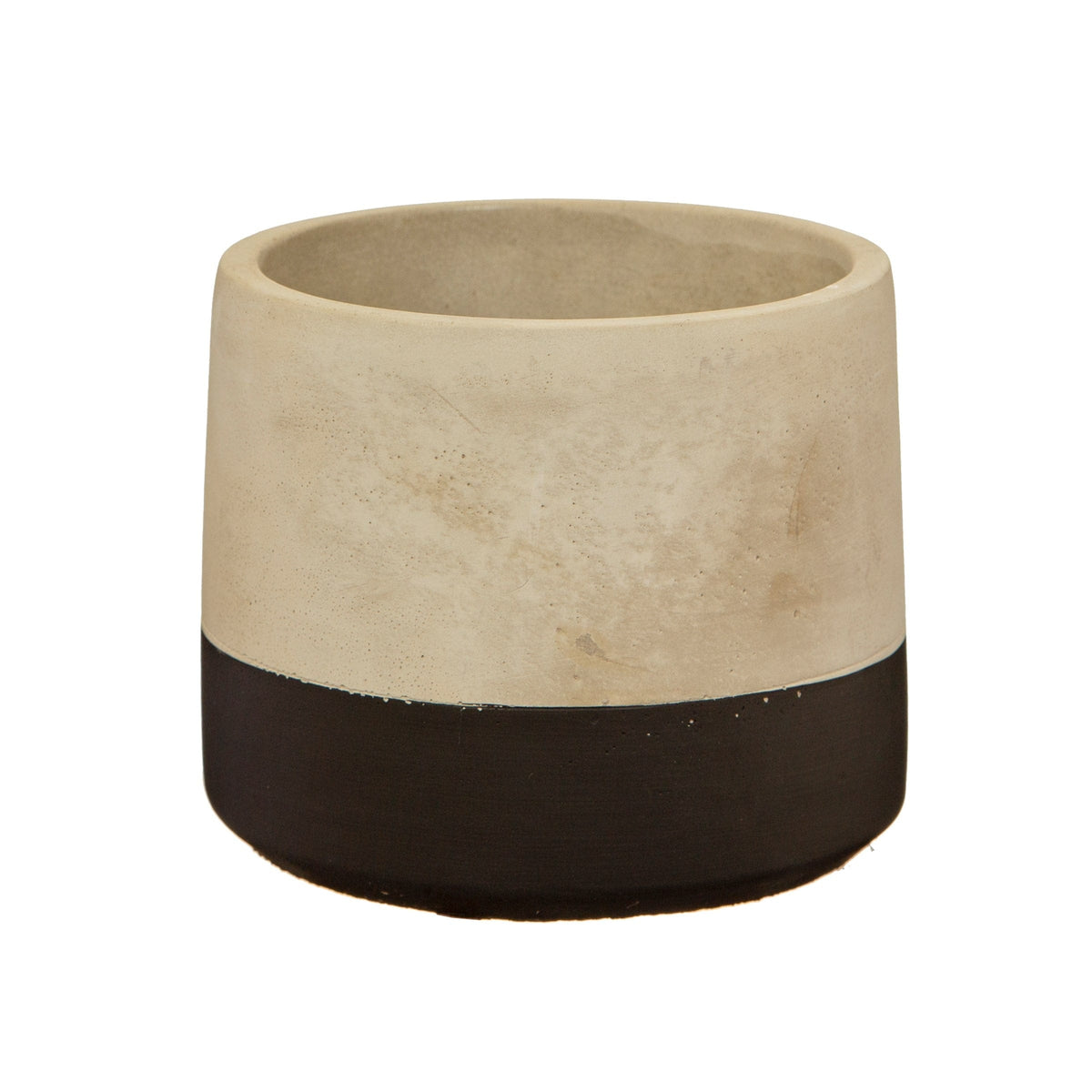 Sass & Belle Black Dip Cement Planter