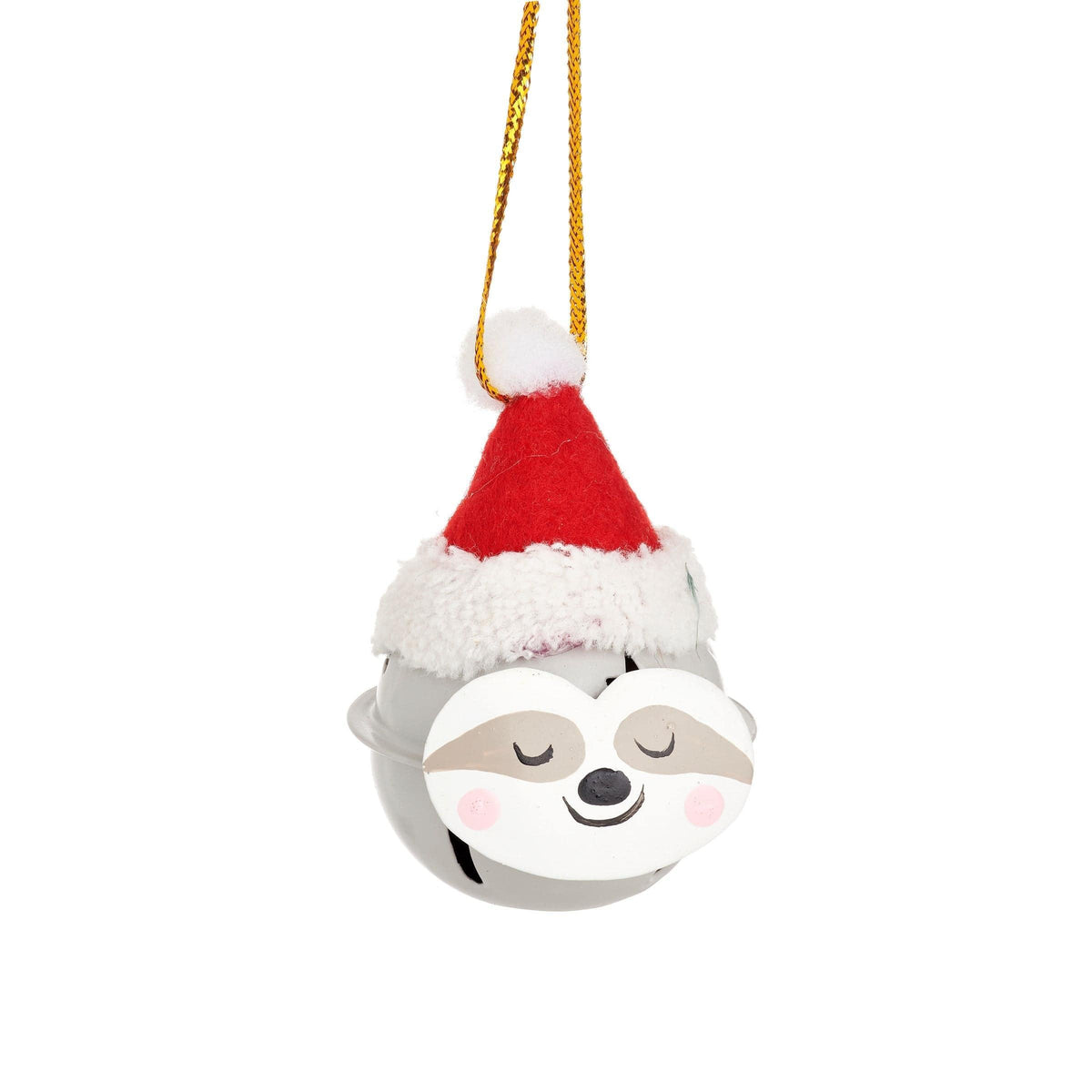Sass & Belle Festive Sloth Hanging Bell Decoration